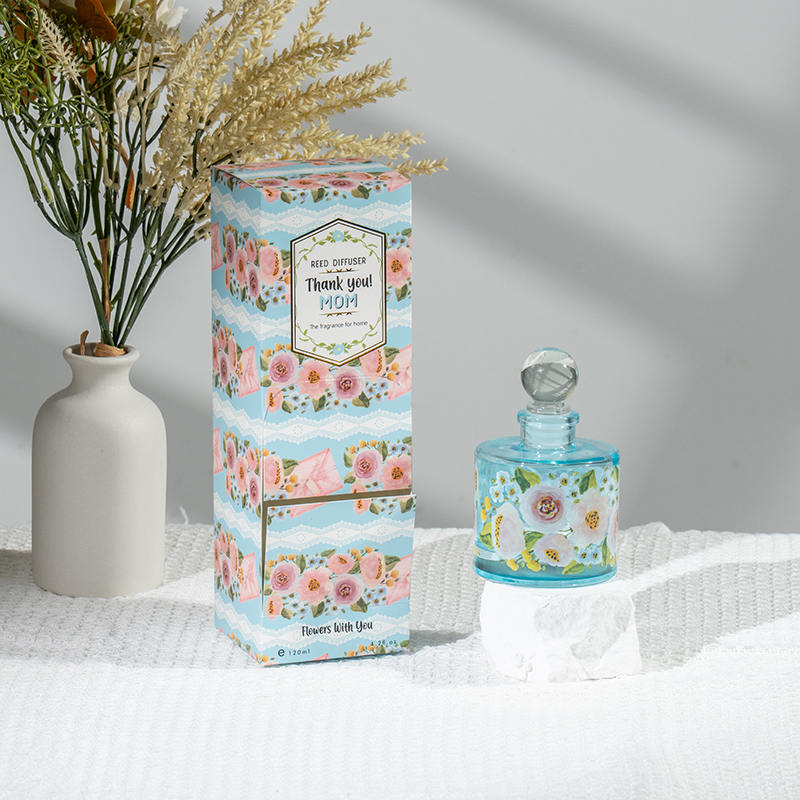 Anneler günü zarif yuvarlak cam şişe kamış difüzör