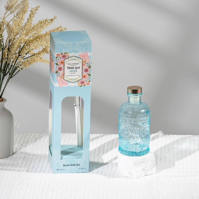 Anneler günü şık cam şişe kamış difüzör - ev kokusu üreticisi