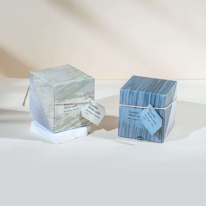 Dikey çizgili yuvarlak cam mumluk kokulu mumlar-eko soya balmumu mum satıcısı