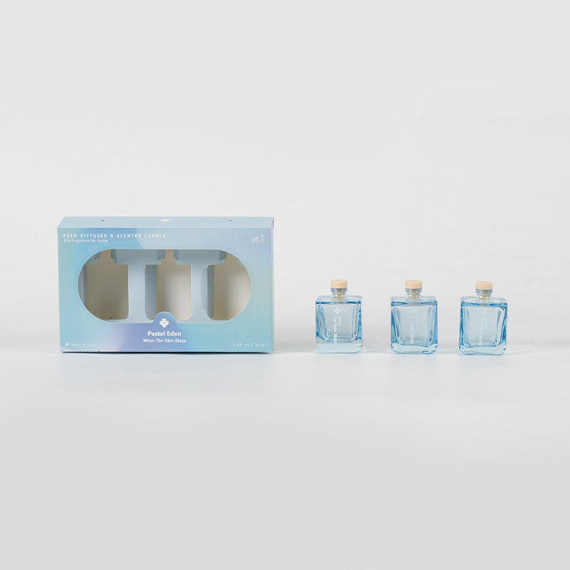 3PCS kare şişe kamış difüzör seti-3PCS aroma seti