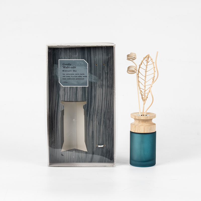 Ahşap çubuk aroma difüzörlü yüksek silindirik cam şişe birinci sınıf kamış difüzör satıcısı