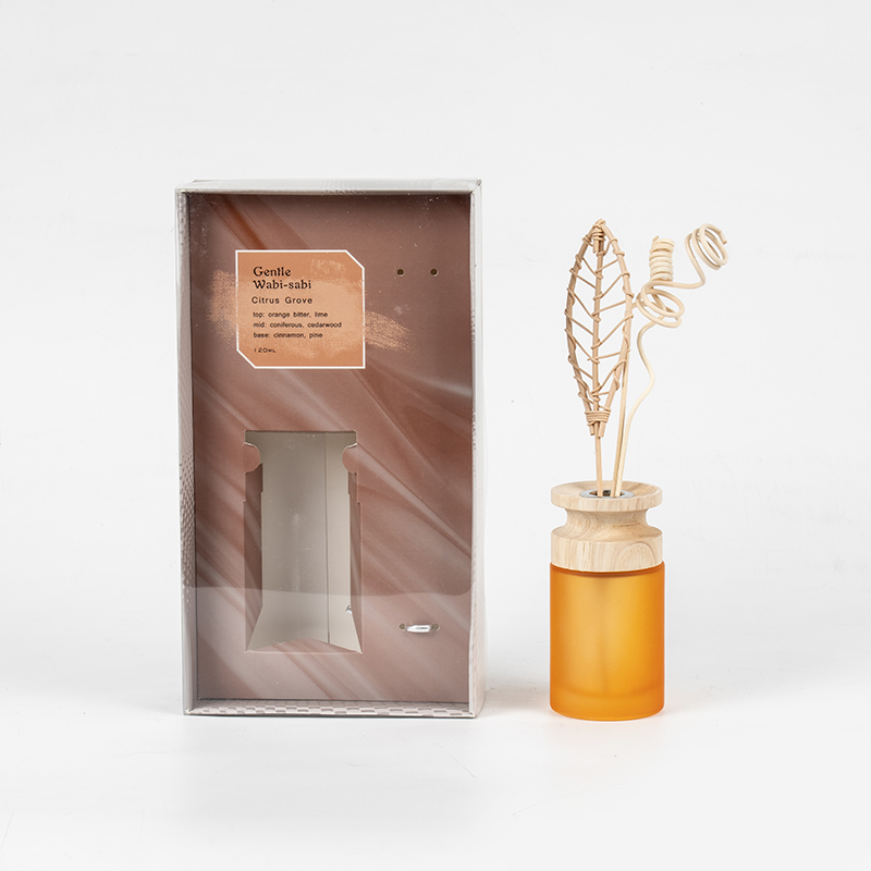 Ahşap çubuk aroma difüzörlü yüksek silindirik cam şişe birinci sınıf kamış difüzör satıcısı
